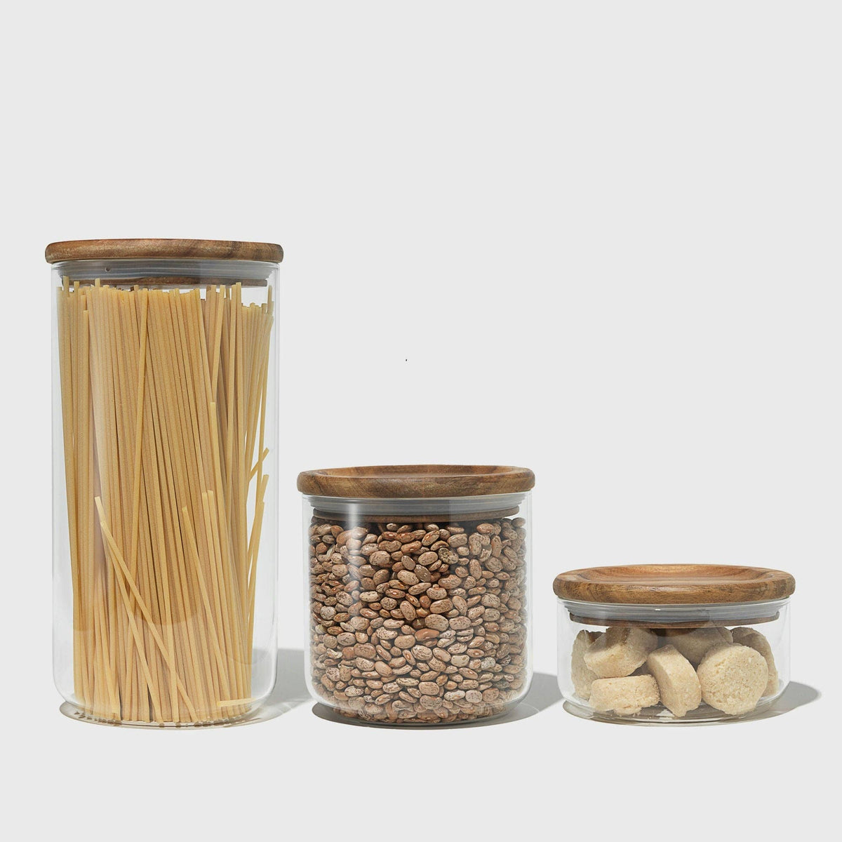 Glass Canisters (Set of 3)