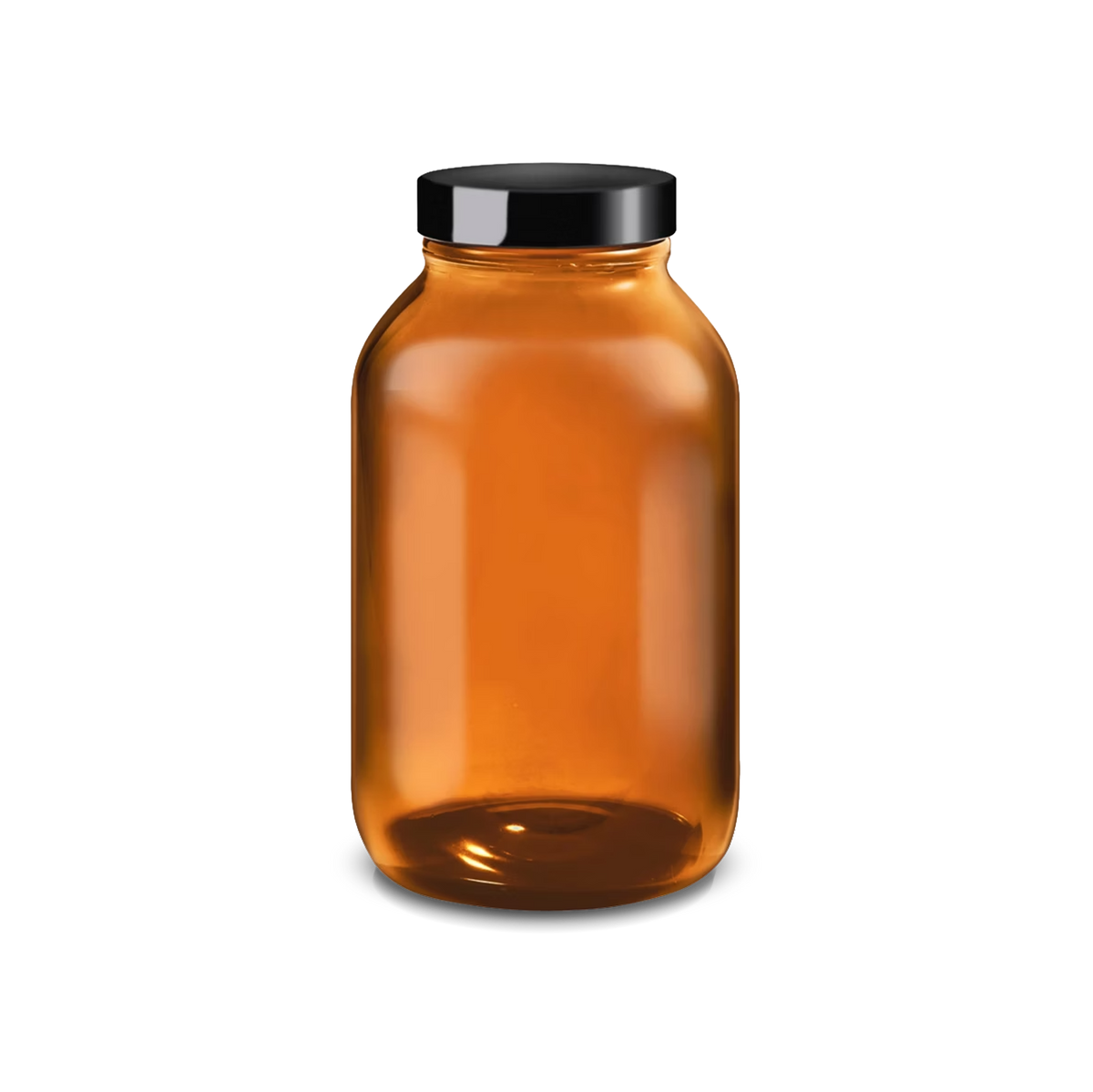 Amber Glass Storage Jars