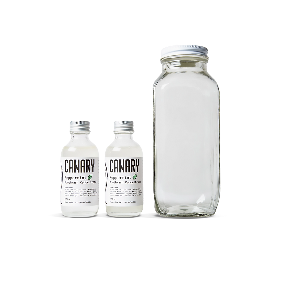 Canary Mouthwash Concentrate- Peppermint Starter Kit