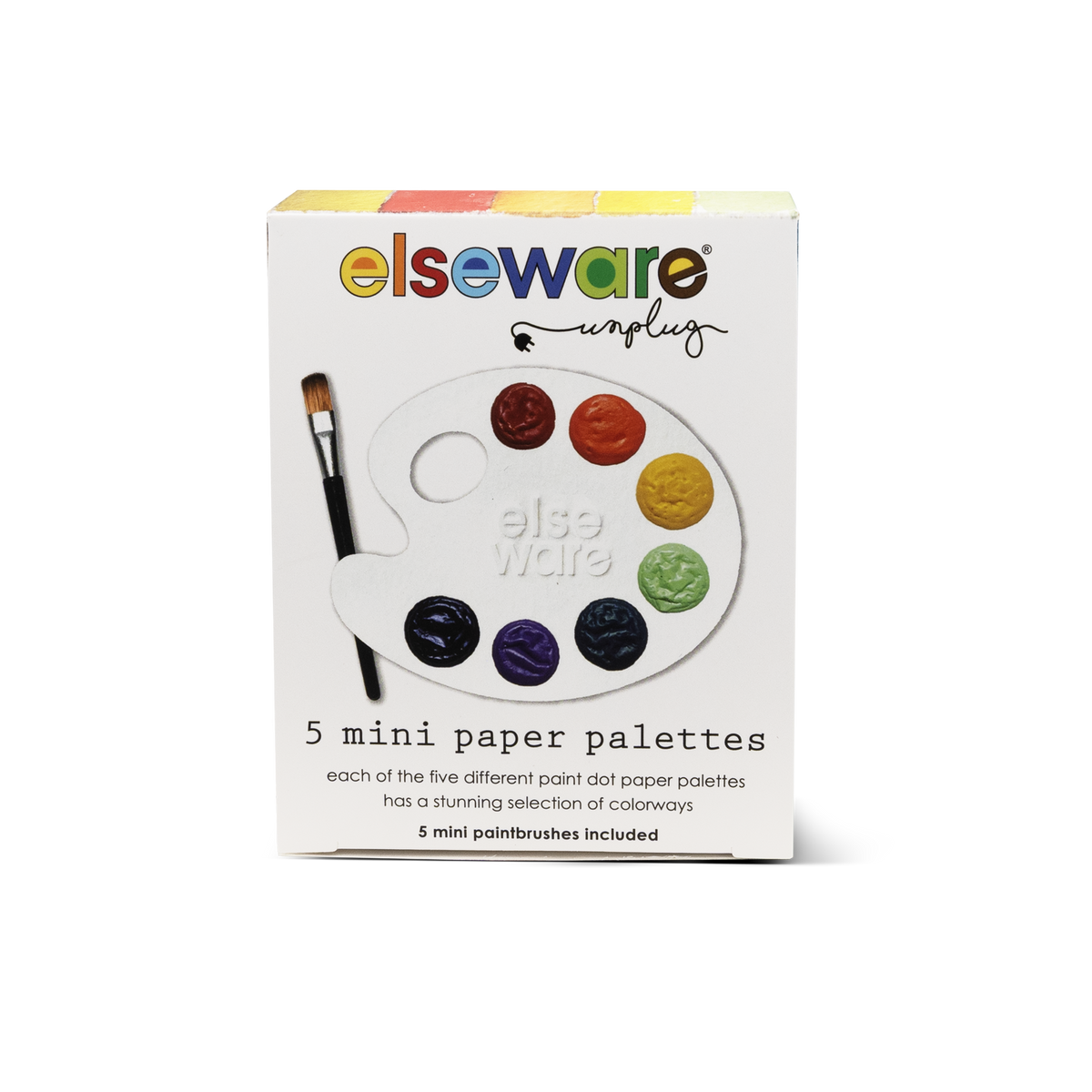elsewhere unplug Mini Watercolor Paper Palettes - 5 pack
