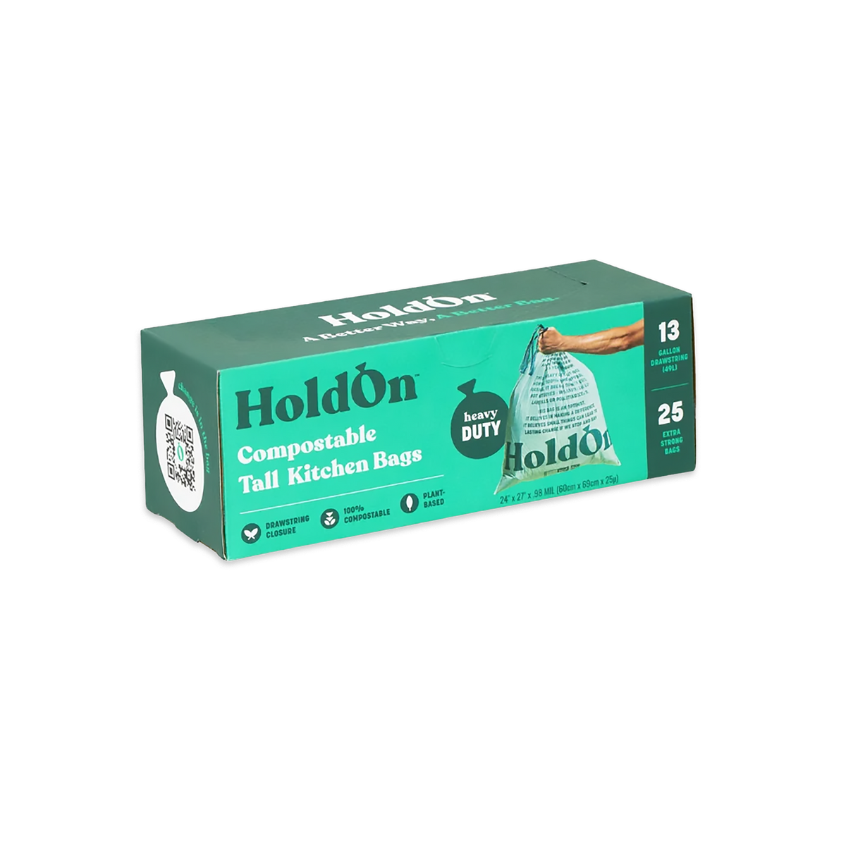 Hold On Bags Compostable Tall Kitchen Bags
