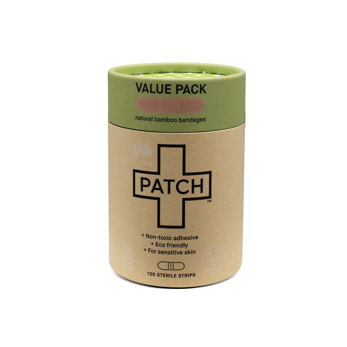 Patch Value Pack - 100 Natural Bamboo Bandages