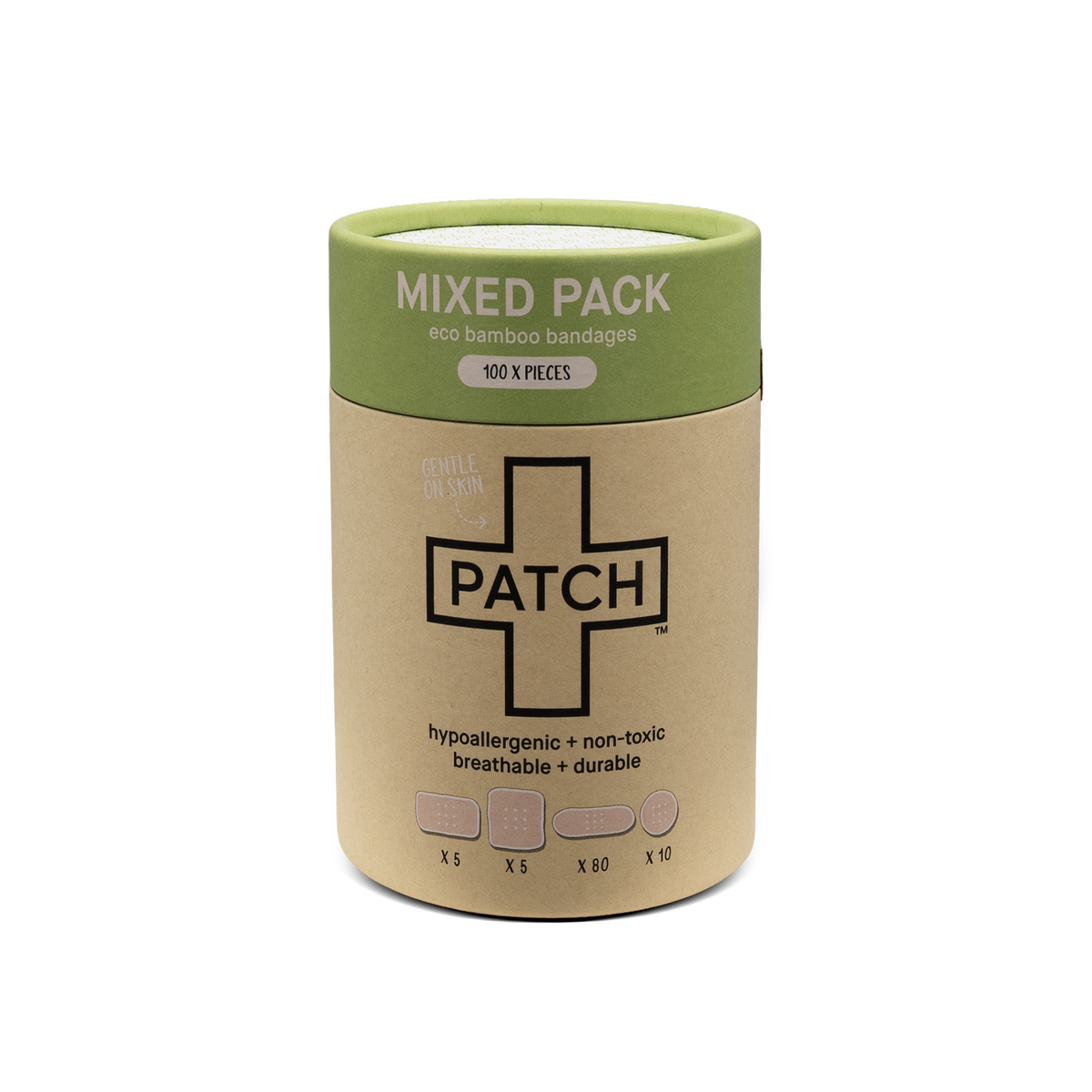 Patch Value Pack - 100 Natural Bamboo Bandages