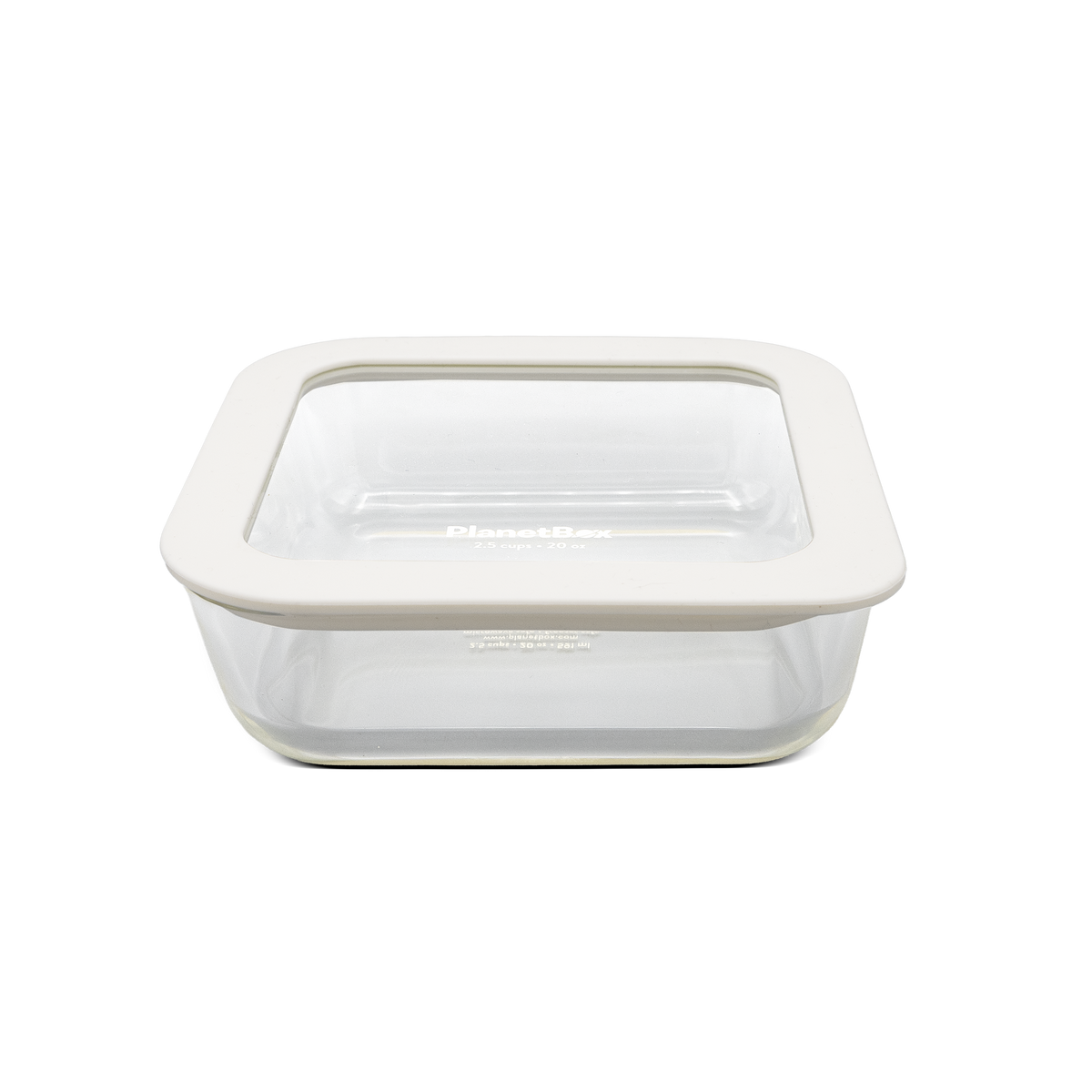 Planetbox Square Glass Food Storage Container