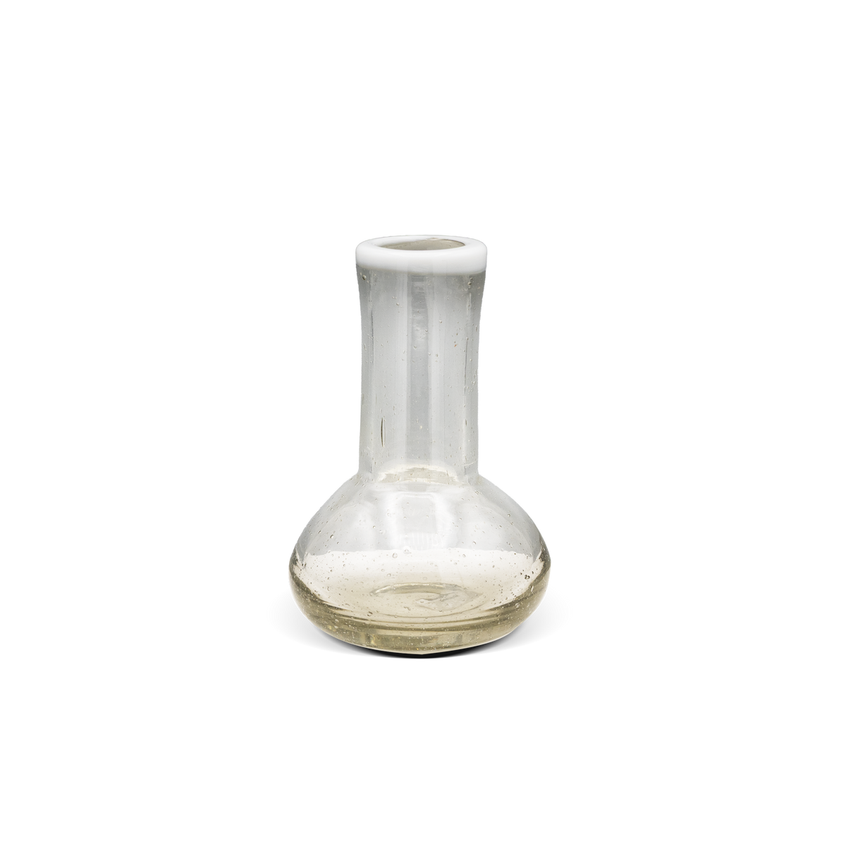 Sobremesa Bulb Vase- White Rim