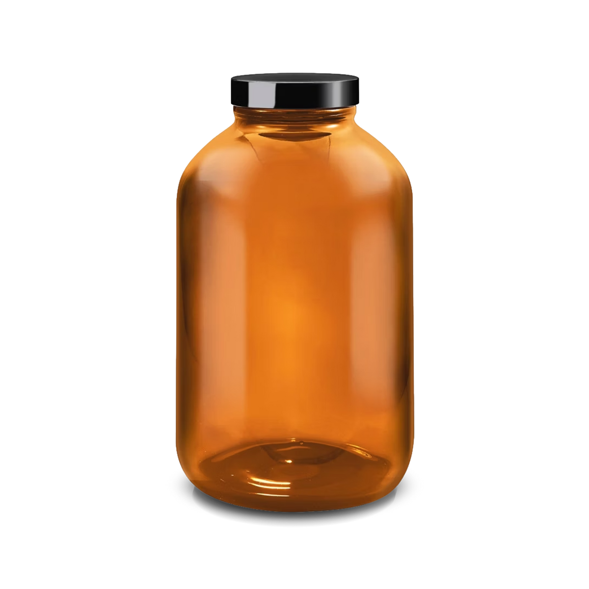 Amber Glass Storage Jars