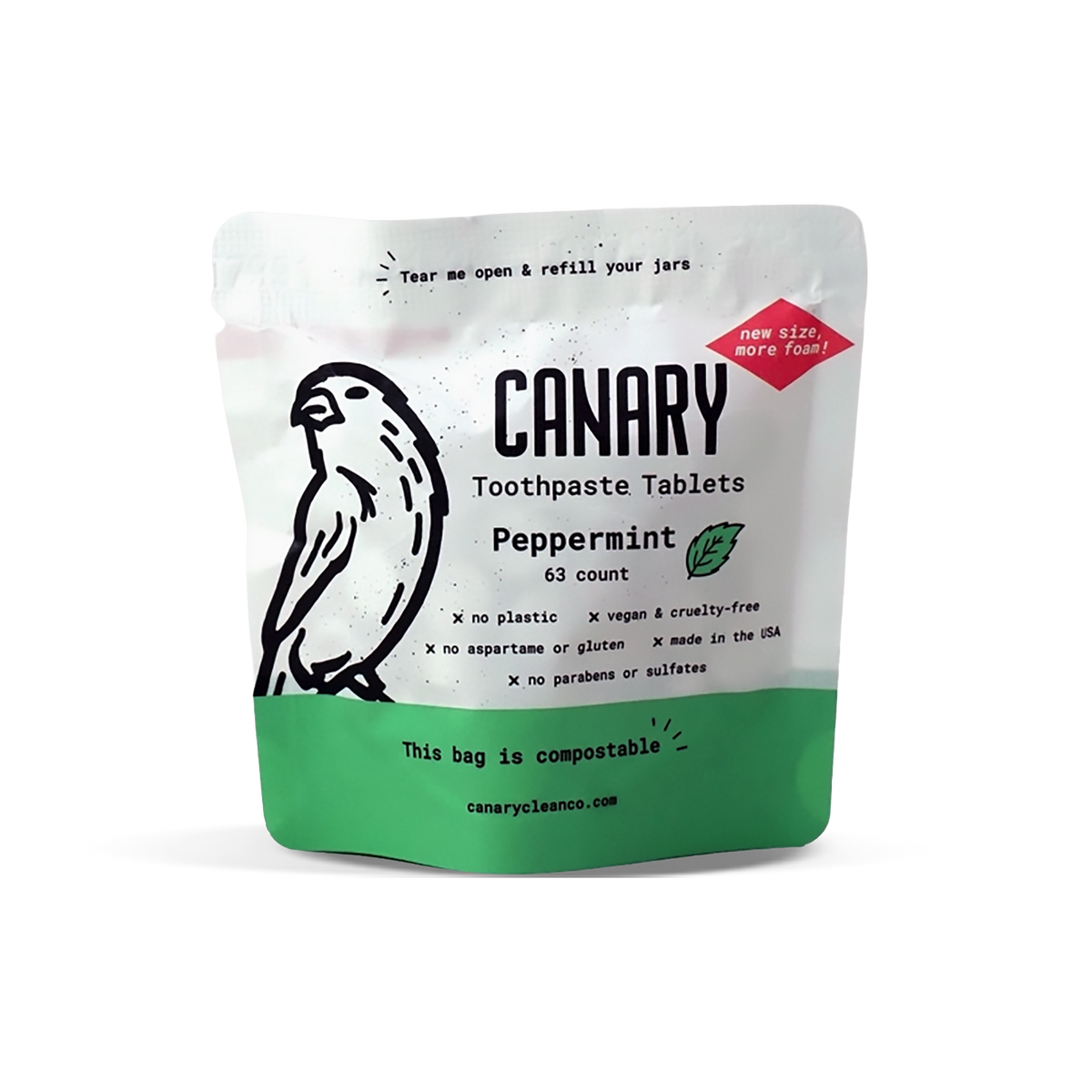 Canary Toothpaste-Sample Pouch