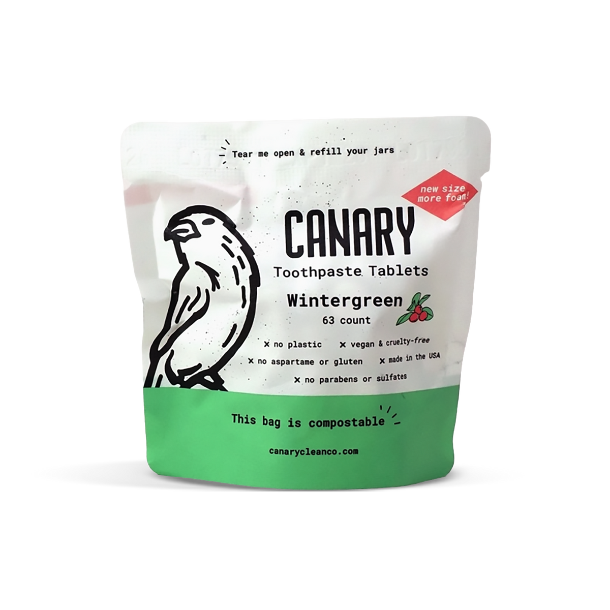 Canary Toothpaste-Sample Pouch