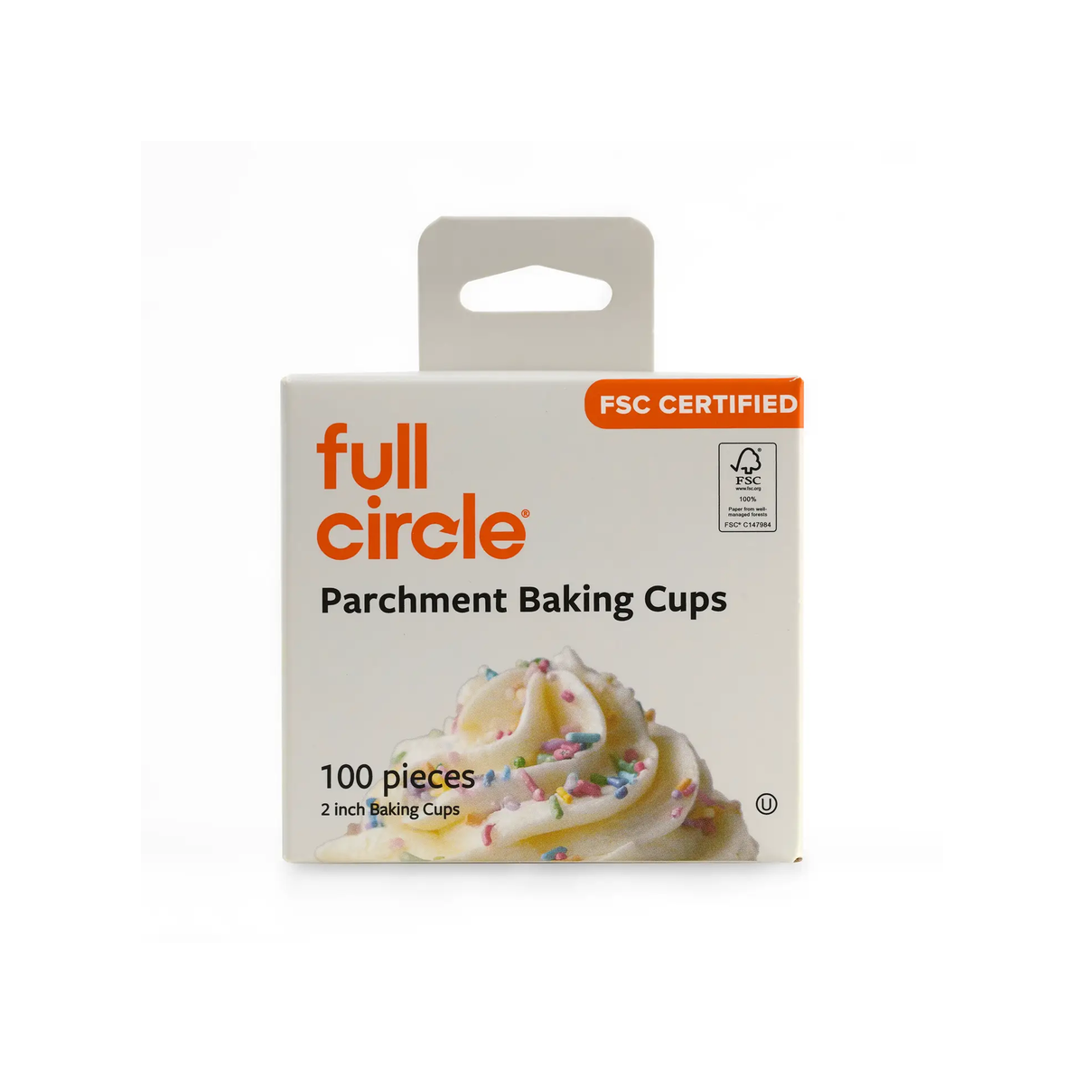Full Circle Parchment Baking Cups-100ct