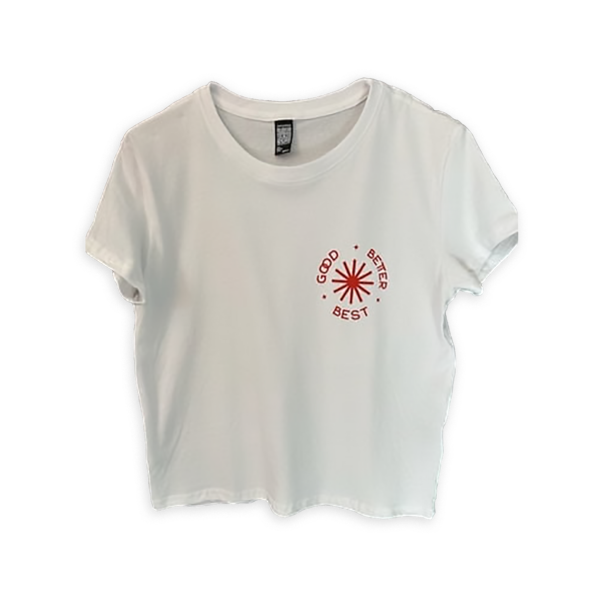 Good Better Best White + Coral T-Shirt