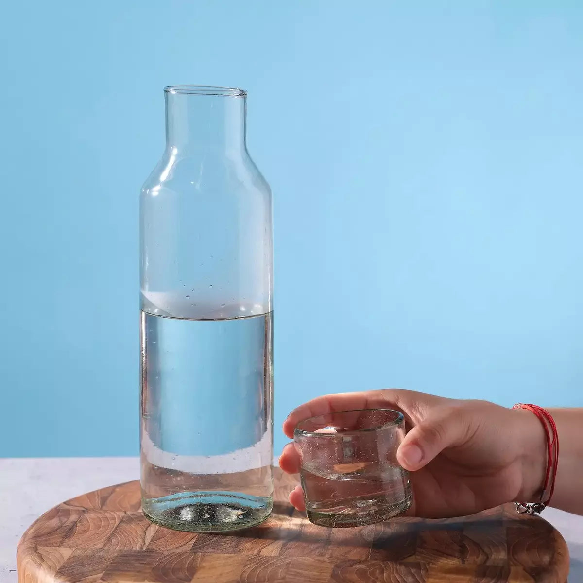 Sobremesa Glass Carafe and Cup