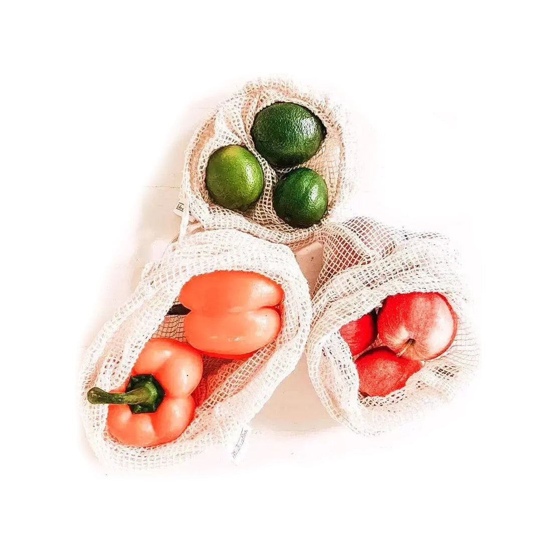 Organic Cotton Mesh Produce Bag - set of 3
