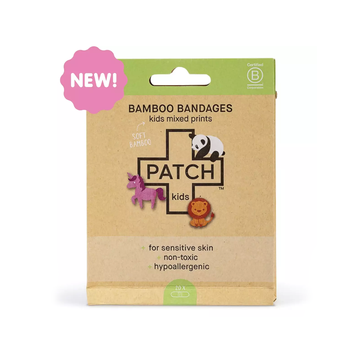 Patch Bamboo Bandages Kids Mixed Prints Pack