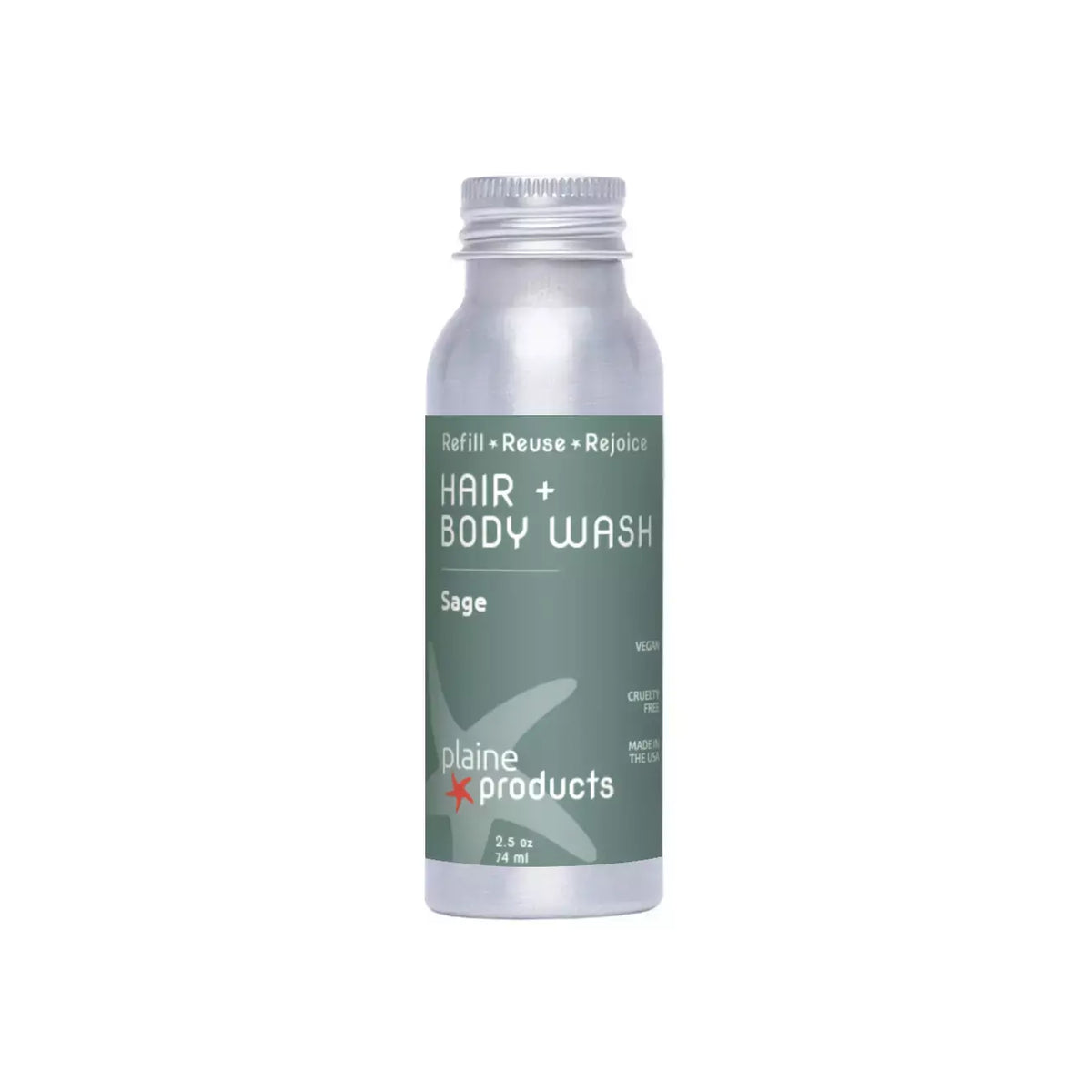Plaine Products 2-in-1 Hair+Body Wash - Travel