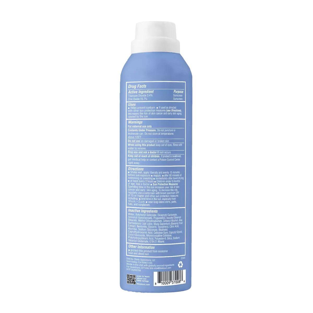 ThinkSport Sunscreen Spray