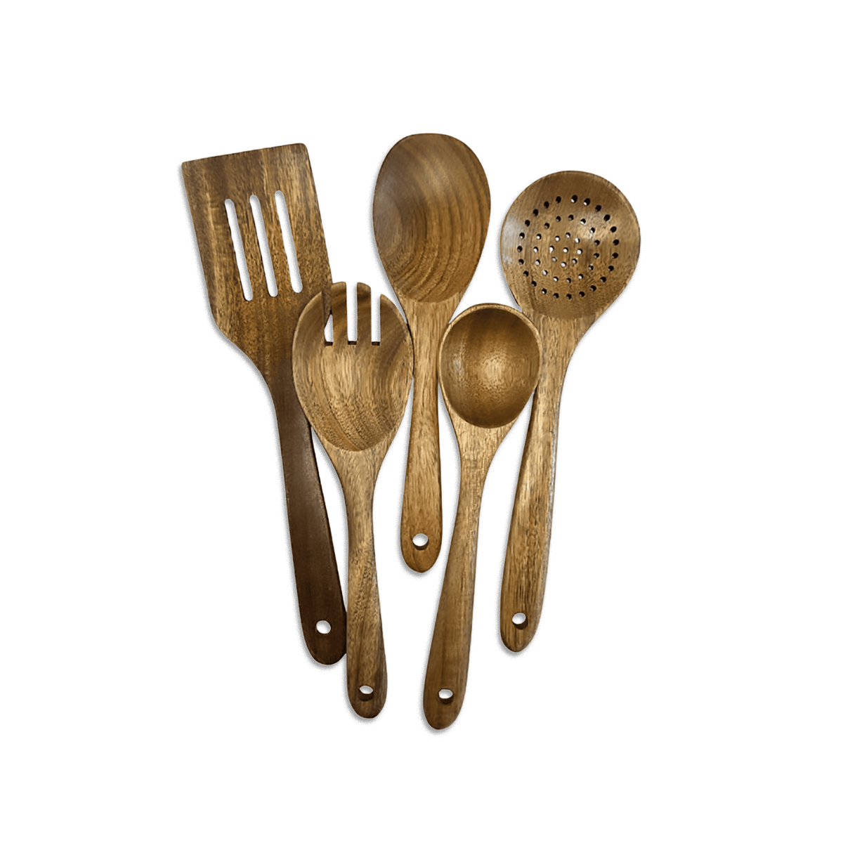 Acacia Wood Kitchen Utensil Set